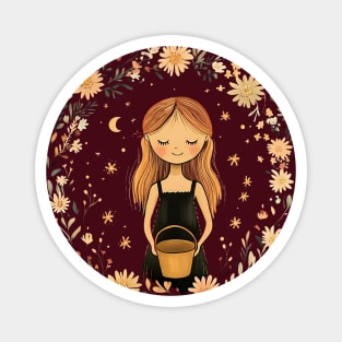 Aquarius Zodiac Sign – Bohemian Astrology Art Magnet